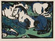 Horses Resting Franz Marc